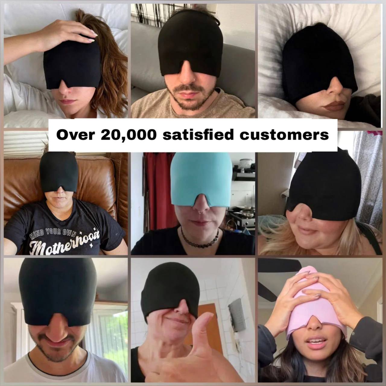 🌟Migraine Soothing Cap🌟Compression + temperature therapy, drug-free migraine aid.