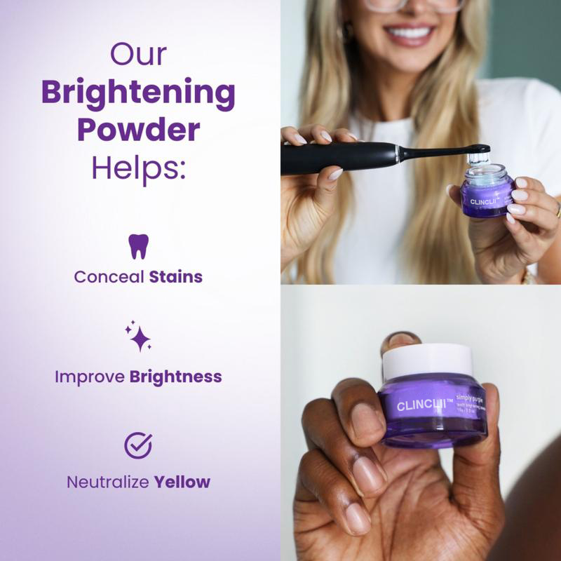 Final 3 Hours: 60%OFF🔥Teeth Whitening Powder & Vegan Powder - Peroxide-Free, Removes Stains - Daily Brightening Formula