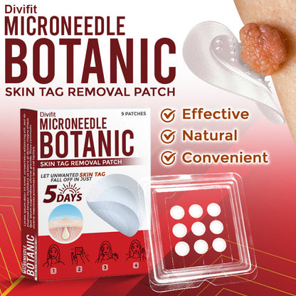 Divifit MicroNeedle Botanic Skin Tag Removal Patch 🇺🇸 Made in the USA