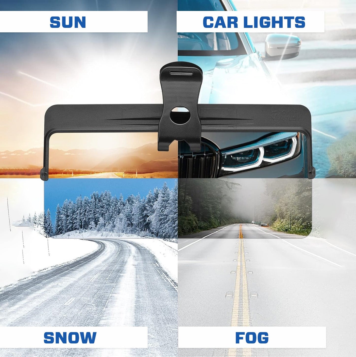 🚗 2025 Upgraded 75% OFF 💥 GlareX HD Photochromic Polarized Car Visor ✨ See Clearer, Drive Safer