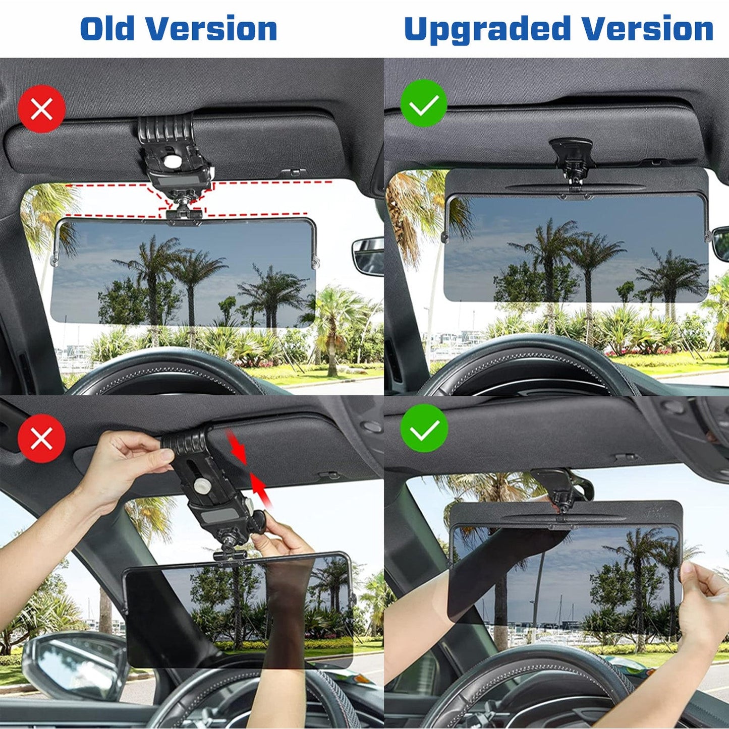 🚗 2025 Upgraded 75% OFF 💥 GlareX HD Photochromic Polarized Car Visor ✨ See Clearer, Drive Safer
