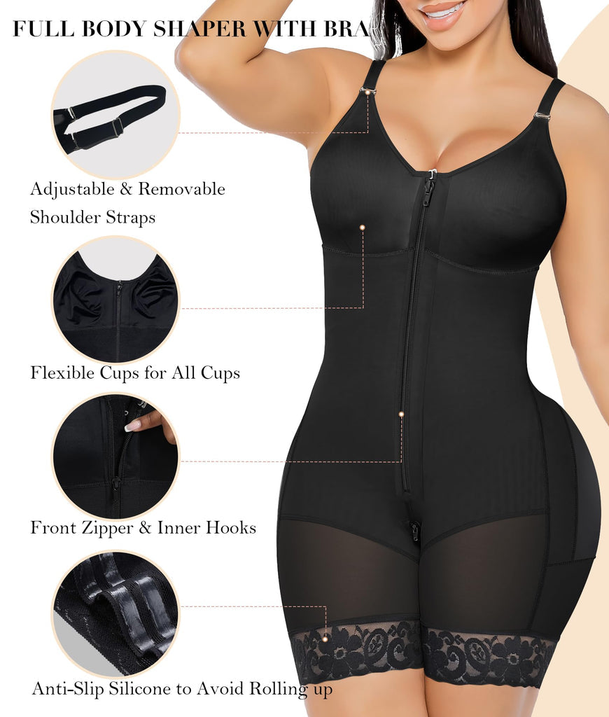 Sale Happening Now:40% OFF Tummy Control Butt Lifter Shaper | Zipper Crotch + Detachable Shoulder Straps, Ideal for All-Day Use