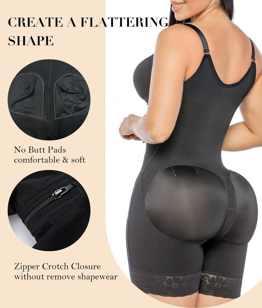 Sale Happening Now:40% OFF Tummy Control Butt Lifter Shaper | Zipper Crotch + Detachable Shoulder Straps, Ideal for All-Day Use