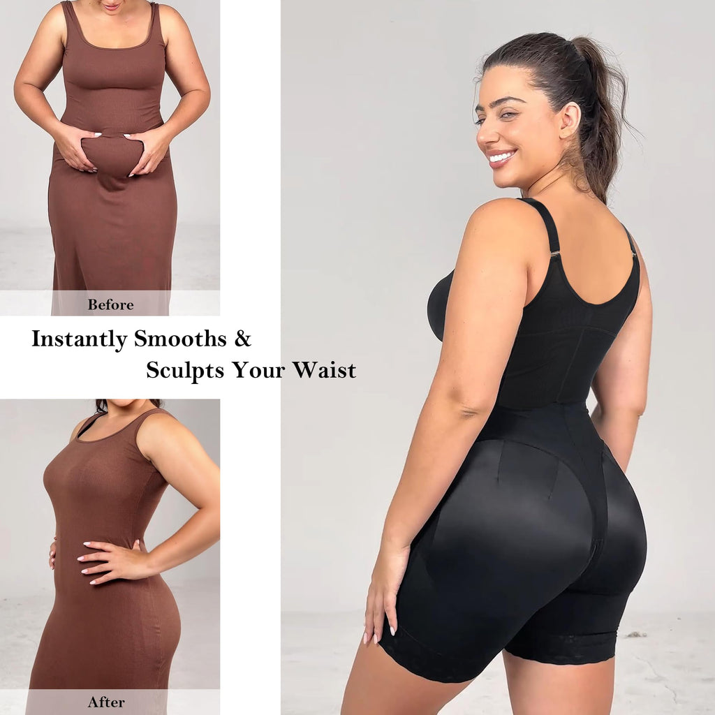 Sale Happening Now:40% OFF Tummy Control Butt Lifter Shaper | Zipper Crotch + Detachable Shoulder Straps, Ideal for All-Day Use