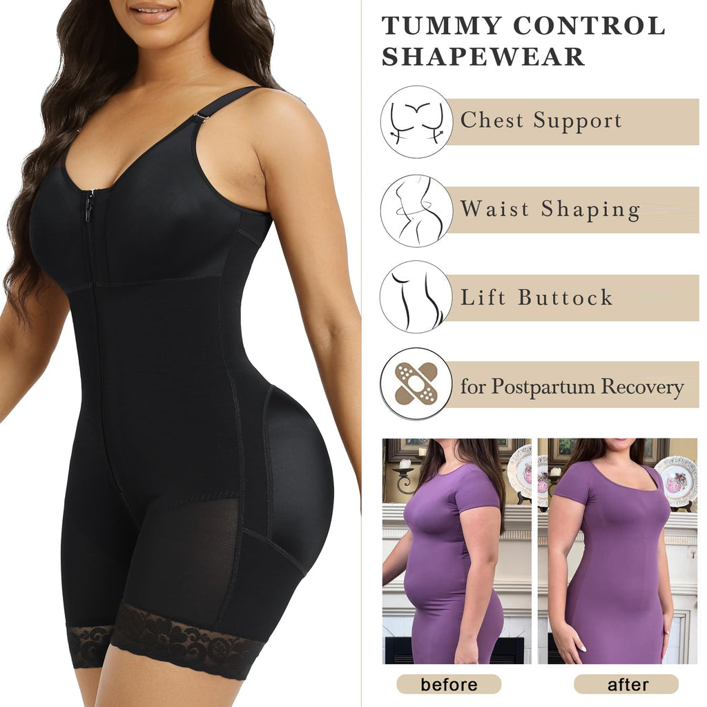 Sale Happening Now:40% OFF Tummy Control Butt Lifter Shaper | Zipper Crotch + Detachable Shoulder Straps, Ideal for All-Day Use