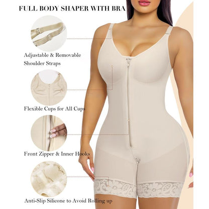Sale Happening Now:40% OFF Tummy Control Butt Lifter Shaper | Zipper Crotch + Detachable Shoulder Straps, Ideal for All-Day Use