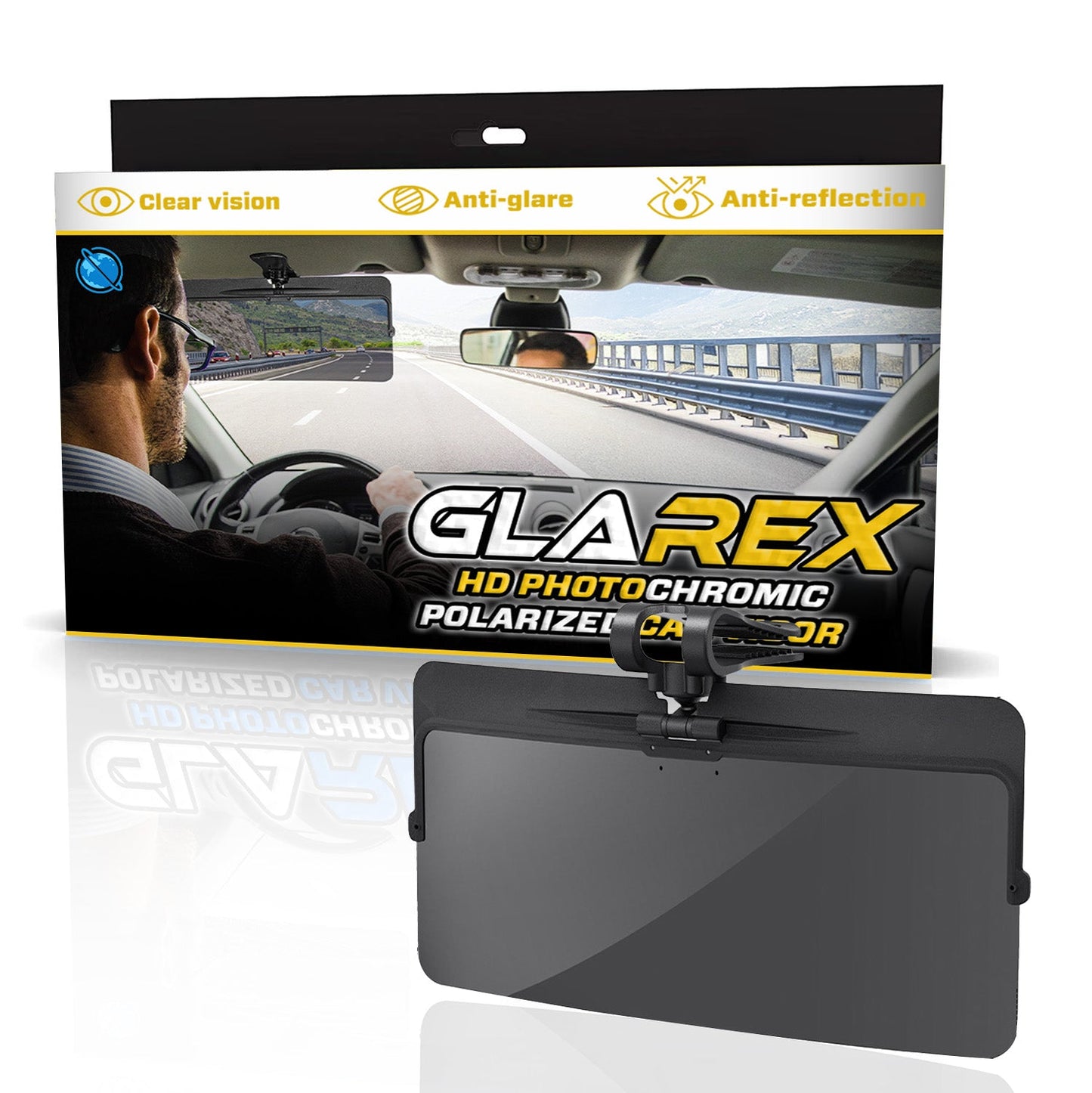 🚗 2025 Upgraded 75% OFF 💥 GlareX HD Photochromic Polarized Car Visor ✨ See Clearer, Drive Safer