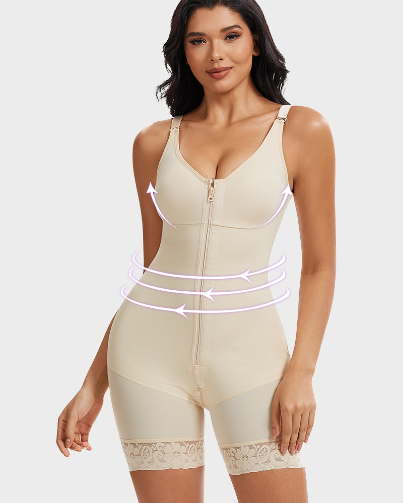 Sale Happening Now:40% OFF Tummy Control Butt Lifter Shaper | Zipper Crotch + Detachable Shoulder Straps, Ideal for All-Day Use